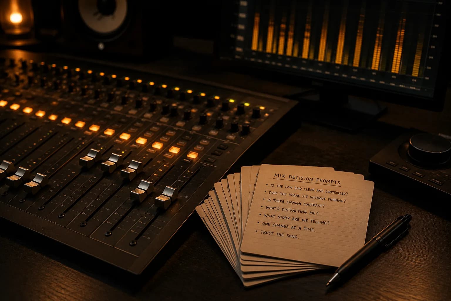 The Mix Decision Prompt Deck premium product artwork