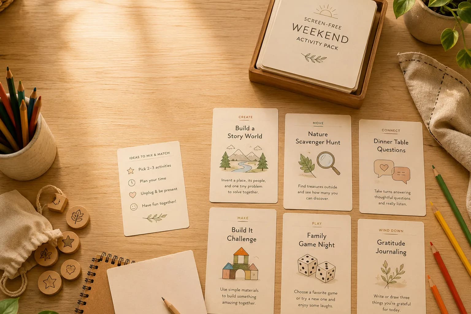 Screen-Free Weekend Activity Pack premium product artwork